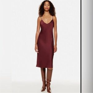 Wilfred satin slip mid dress